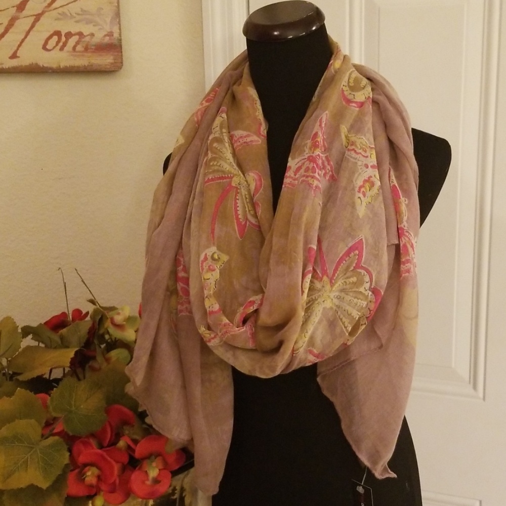 Gorgeous butterfly pattern scarf, shawl, wrap